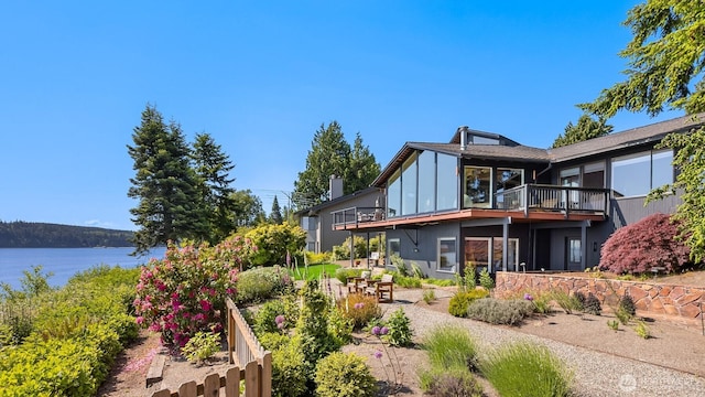 161 Montgomery Ln, Port Ludlow, WA 98365 - back of property with a balcony