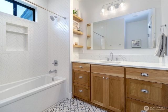 53 Daybreak Rd, Walla Walla, WA 99362 - full bathroom featuring vanity and shower / washtub combination