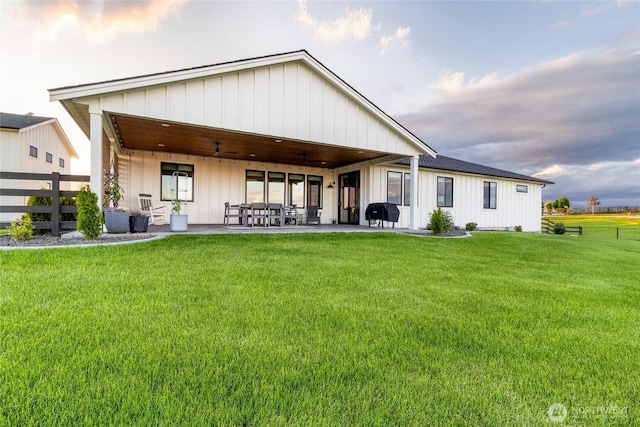53 Daybreak Rd, Walla Walla, WA 99362 - back of house with a patio and board and batten siding