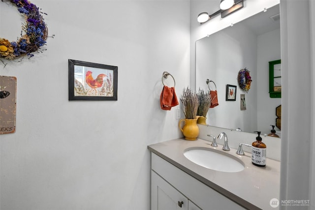 bathroom with vanity