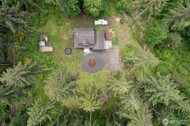 aerial view of property's location