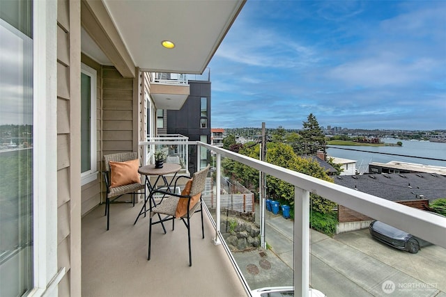2432 Dexter Ave N Unit 201, Seattle, WA 98109 - balcony featuring a water view