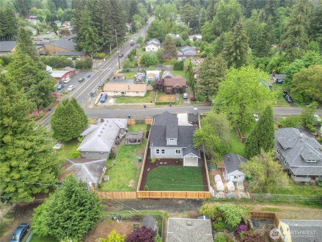 aerial perspective of suburban area