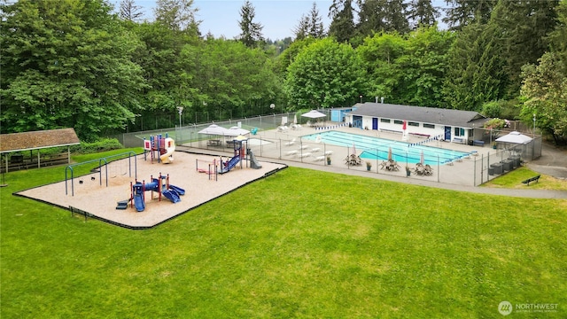 view of community pool