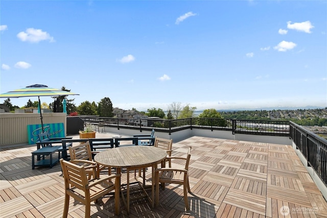 view of patio / terrace featuring outdoor dining area