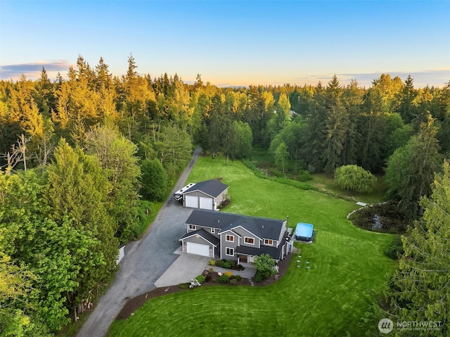 12915 212th St SE, Snohomish, WA 98296 - view of aerial view at dusk