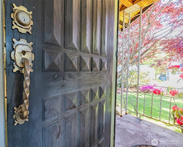 view of exterior entry