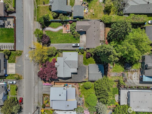 aerial perspective of suburban area