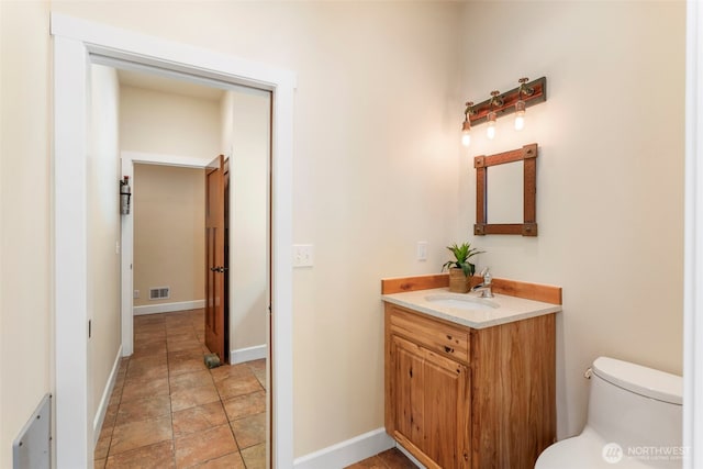 893 Snow Creek Rd, Quilcene, WA 98376 - half bathroom featuring vanity and toilet