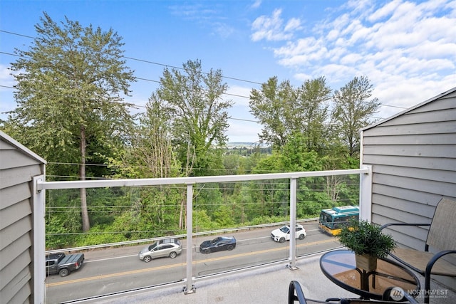view of balcony
