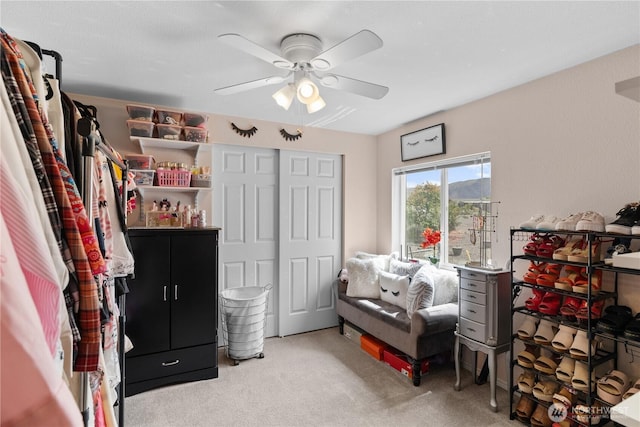 101 Lake Pl SW Unit 328, Mattawa, WA 99349 - carpeted bedroom featuring a ceiling fan