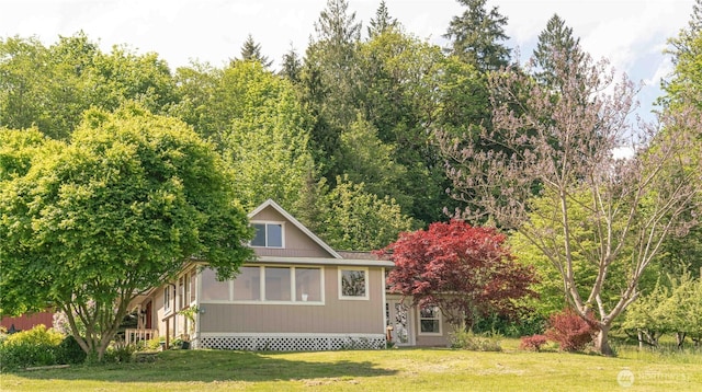 285 Pete Beck Rd, Quilcene, WA 98376 - view of home's exterior with a yard