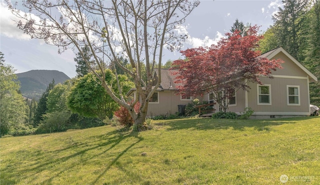 285 Pete Beck Rd, Quilcene, WA 98376 - view of side of property featuring a yard and a mountain view