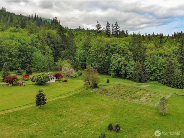 285 Pete Beck Rd, Quilcene, WA 98376 - aerial view of a heavily wooded area