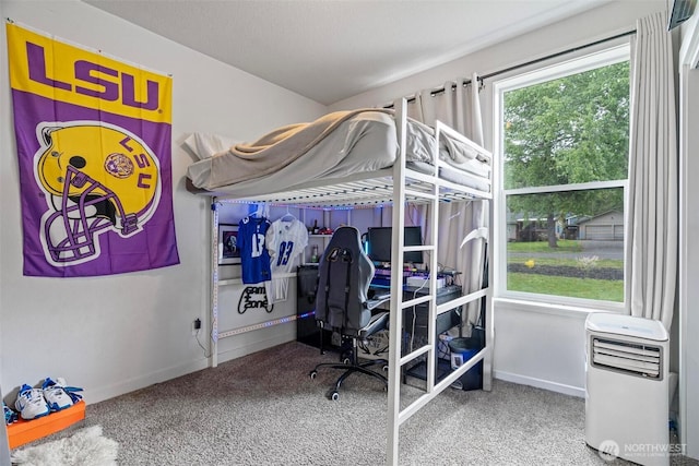817 B St, Vader, WA 98593 - carpeted bedroom featuring a desk and baseboards