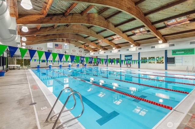 view of indoor community pool
