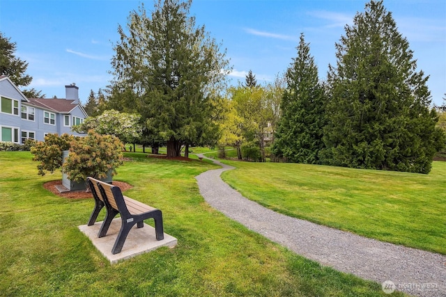 surrounding community with a lawn