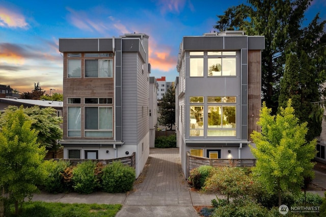 view of front of home with stucco siding