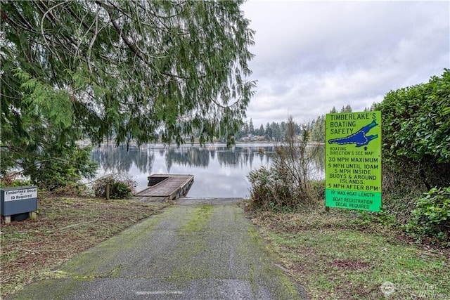 130 E Agate Dr, Shelton, WA 98584 - dock featuring a boat ramp and a water view