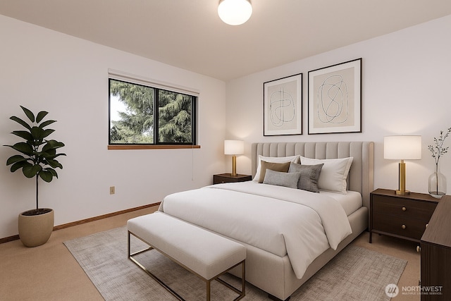 2526 E Pershing Ct, Shelton, WA 98584 - bedroom featuring light carpet and baseboards