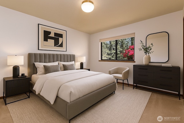 2526 E Pershing Ct, Shelton, WA 98584 - bedroom with baseboards and light colored carpet