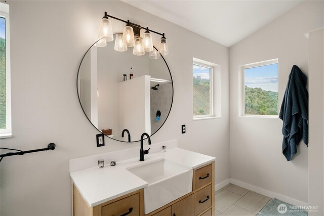 12062 Neppel Rd, Moses Lake, WA 98837 - bathroom featuring vanity and baseboards