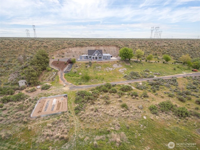12062 Neppel Rd, Moses Lake, WA 98837 - aerial overview of property's location featuring rural landscape