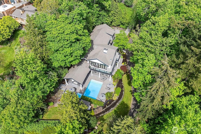 4207 Holly Ln, Mercer Island, WA 98040 - aerial view of a pool area