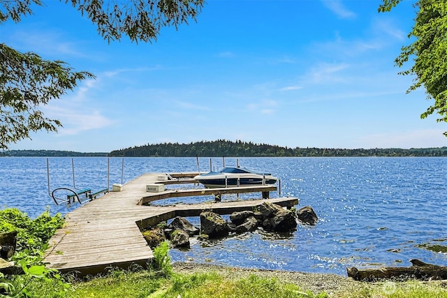 4207 Holly Ln, Mercer Island, WA 98040 - dock area featuring a water view
