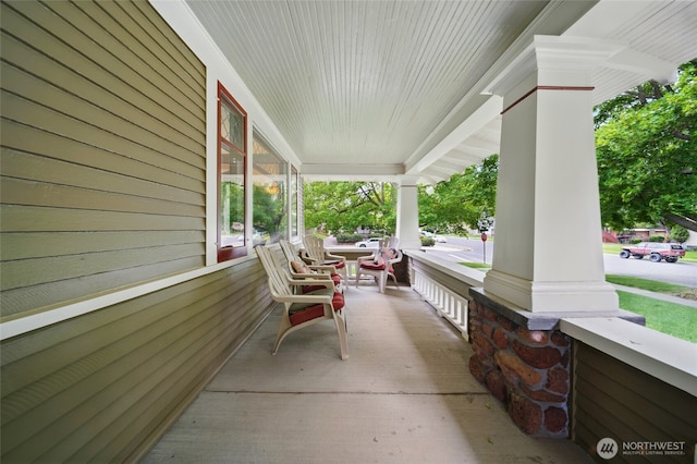 view of patio / terrace featuring a porch