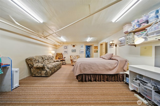 bedroom featuring carpet floors