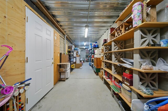 view of storage room