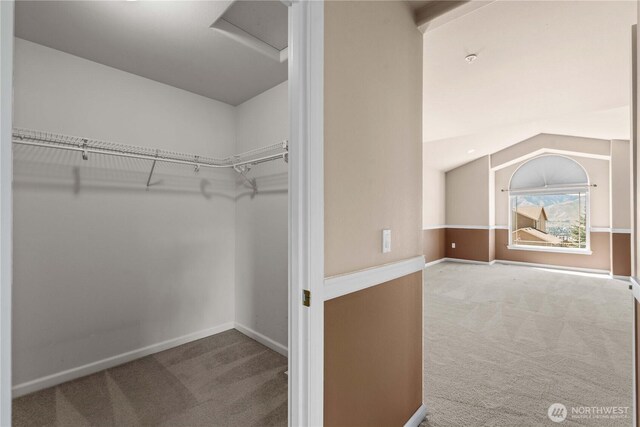 2149 Inglewood Dr, East Wenatchee, WA 98802 - walk in closet featuring carpet flooring and attic access