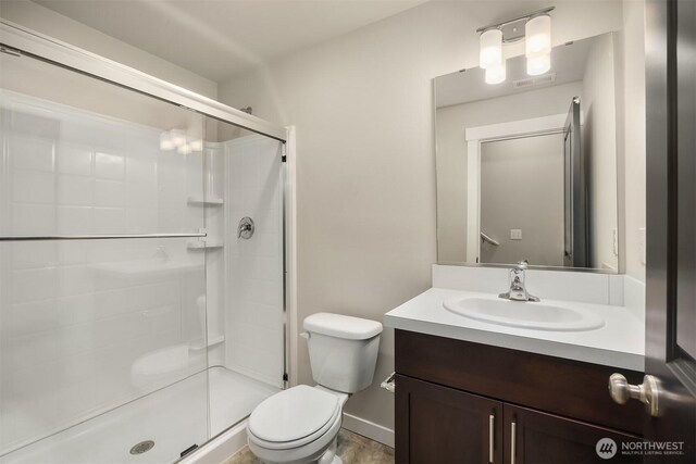 3303 103rd Dr NE, Lake Stevens, WA 98258 - full bathroom with a shower stall and vanity