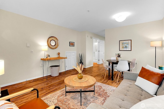 12549 Roosevelt Way NE Unit 13, Seattle, WA 98125 - living area featuring wood finished floors and baseboards