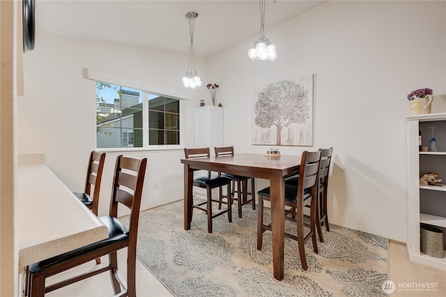 23313 Cedar Way Unit N205, Mountlake Terrace, WA 98043 - dining room with a chandelier