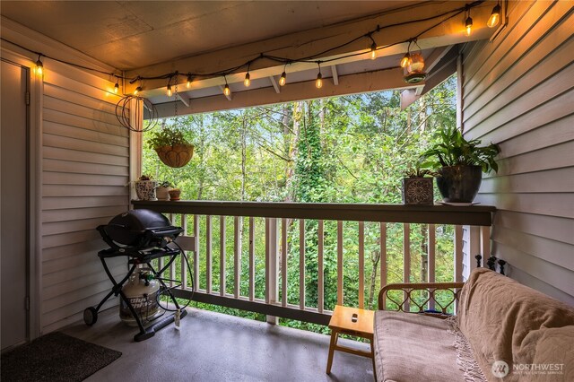23313 Cedar Way Unit N205, Mountlake Terrace, WA 98043 - balcony with grilling area