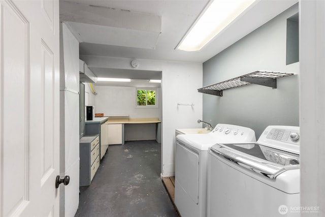 2016 Marine Dr, Bremerton, WA 98312 - washroom featuring independent washer and dryer and a sink