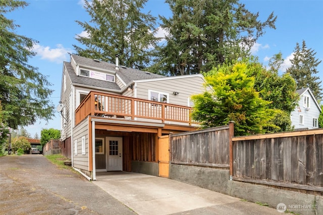 2016 Marine Dr, Bremerton, WA 98312 - back of house with fence and a deck