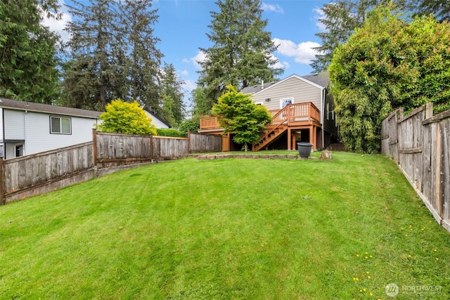 2016 Marine Dr, Bremerton, WA 98312 - view of yard with stairway and a deck