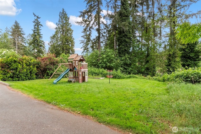 2016 Marine Dr, Bremerton, WA 98312 - view of playground with a lawn