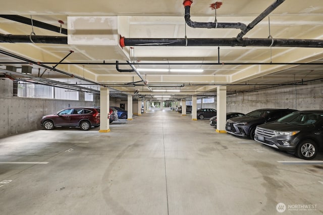 view of parking deck