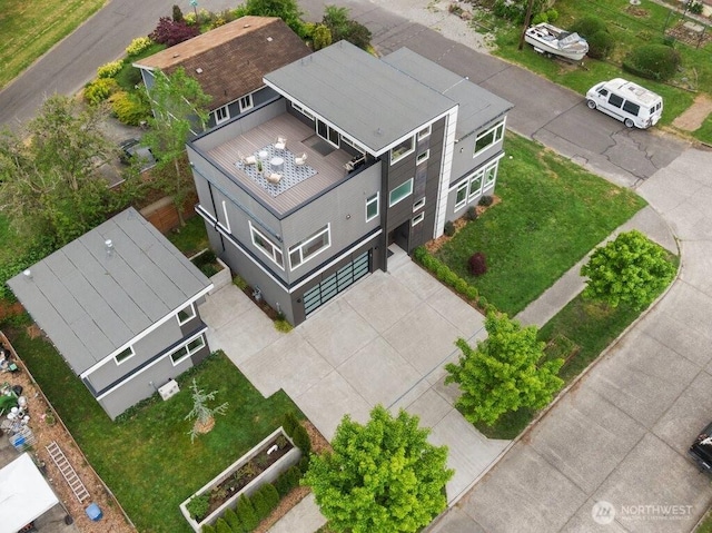 aerial view of property and surrounding area