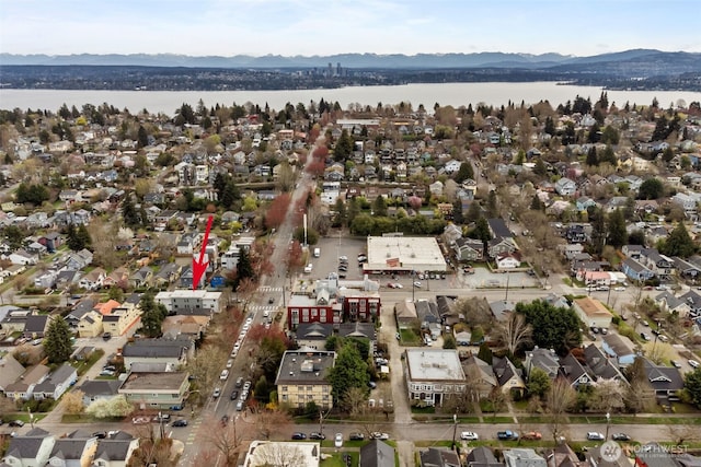 1405 Martin Luther King Jr Way, Seattle, WA 98122 - aerial view of property's location featuring a water and mountain view and nearby suburban area