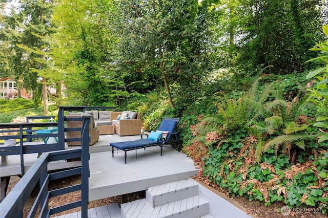 24222 92nd Ave W, Edmonds, WA 98020 - wooden terrace with an outdoor hangout area