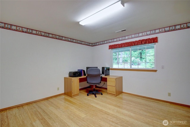 362 N Sunrise Blvd, Camano Island, WA 98282 - home office with wood finished floors and baseboards