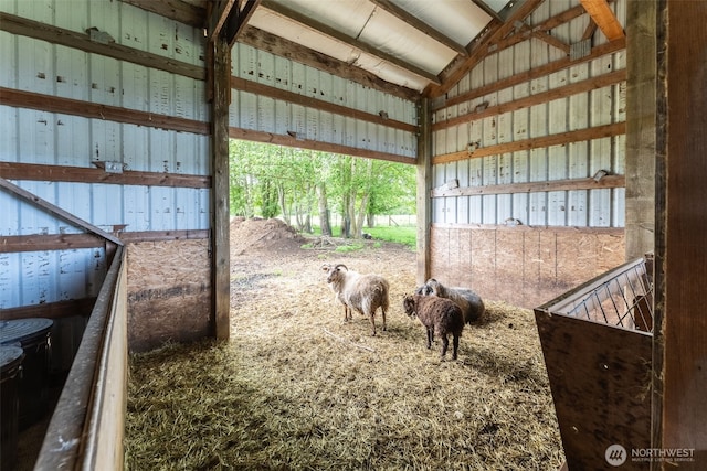 view of horse barn