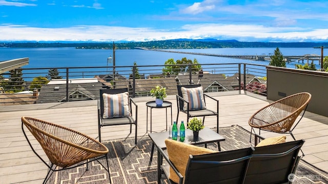 815 33rd Ave S, Seattle, WA 98144 - deck featuring a water view