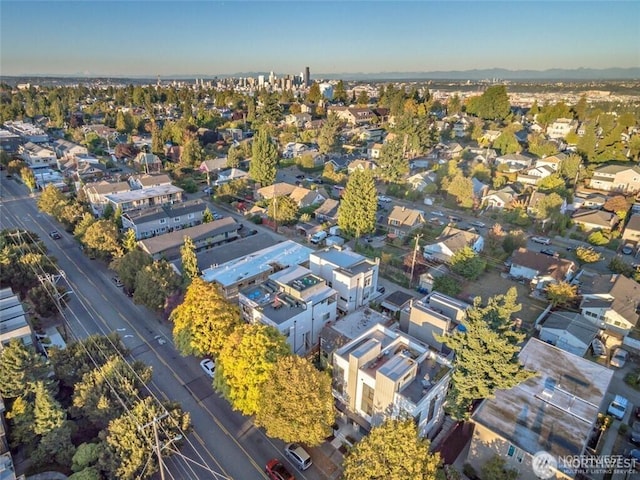 aerial view of residential area