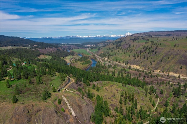 490 Morrison Canyon Ln, Cle Elum, WA 98922 - aerial view of property's location featuring a water and mountain view